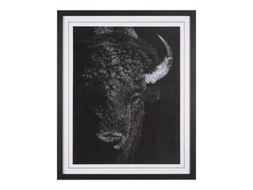 Custom Black Glimpse I Hand Embellished Framed Photo Art Print in Calgary in a white background