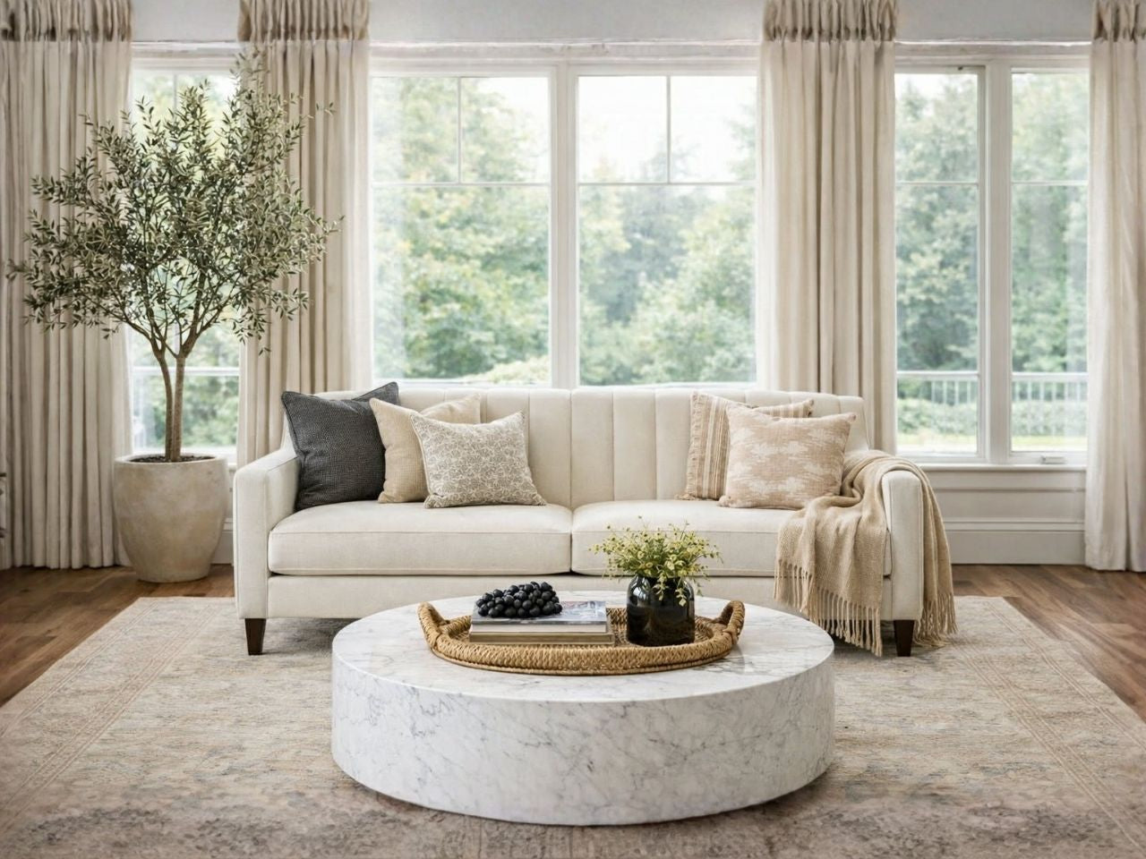 Custom Canadian Made Chanel Straight Sofa