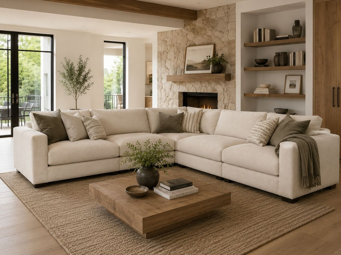 🇨🇦 Custom 5-pc Cloud Modular Sectional - L Configuration - Calgary Furniture Store