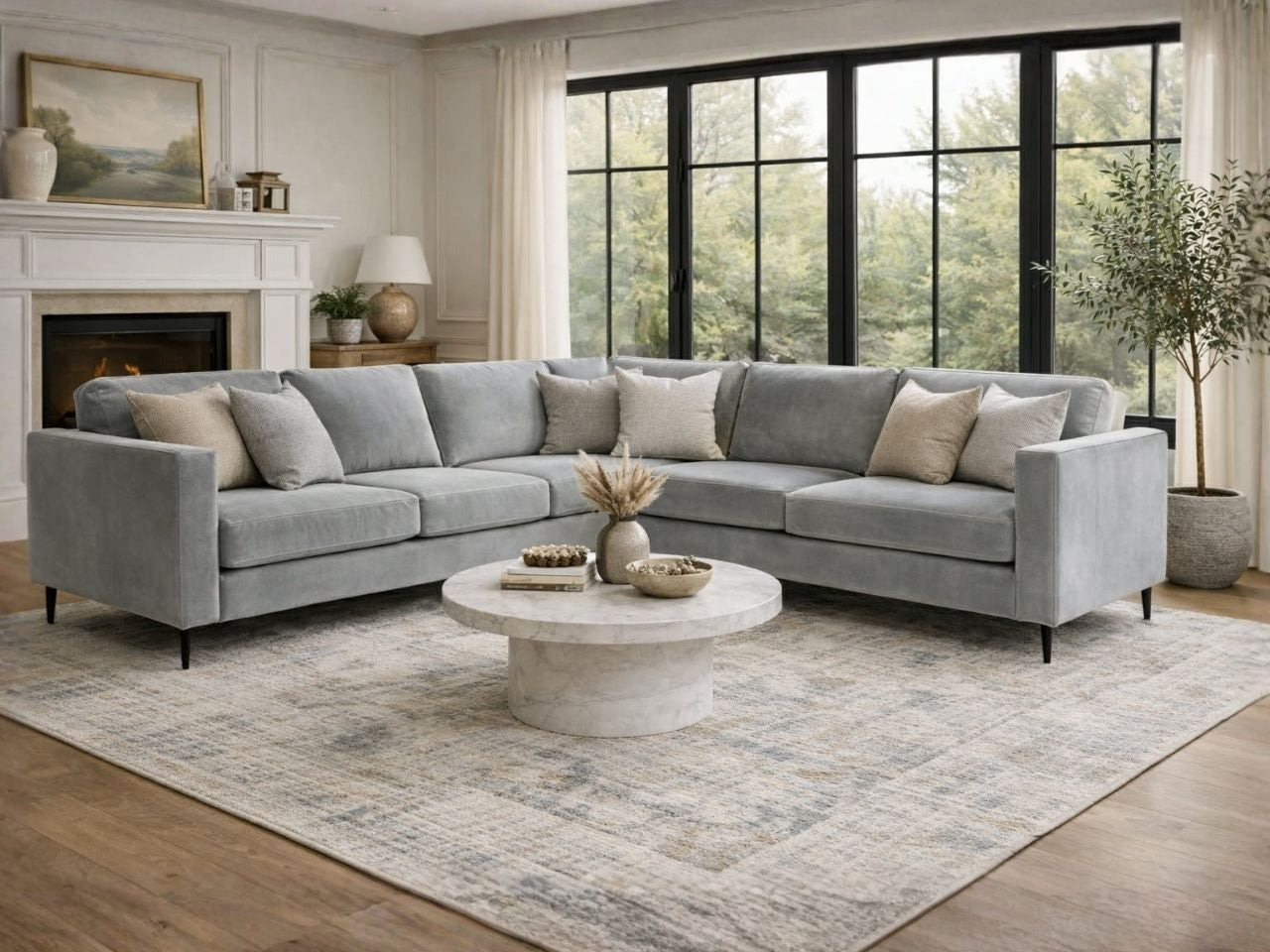 🇨🇦 Custom Fabric Sectional | Calgary Furniture Store