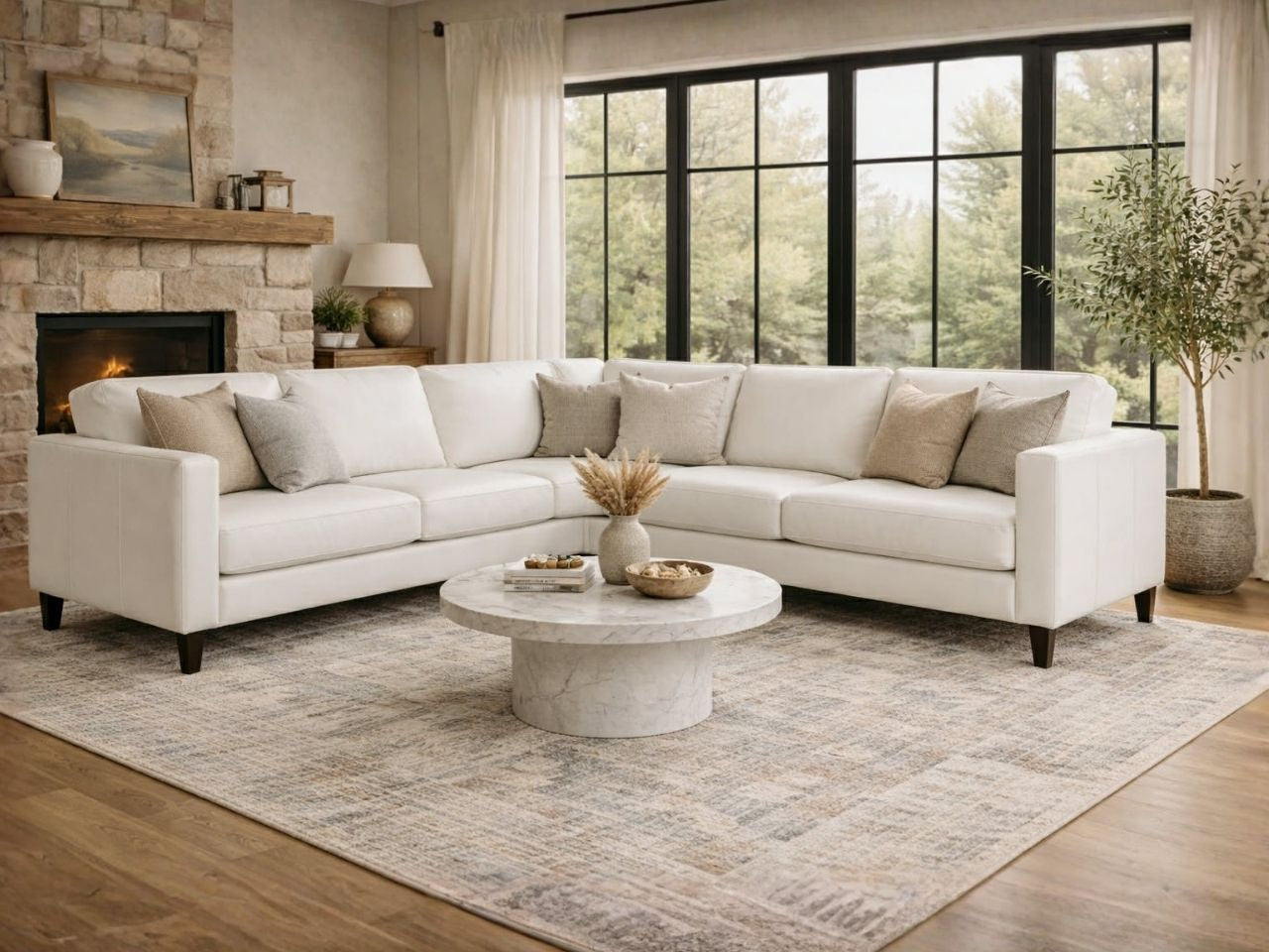 🇨🇦 Custom Fabric Sectional | Calgary Furniture Store
