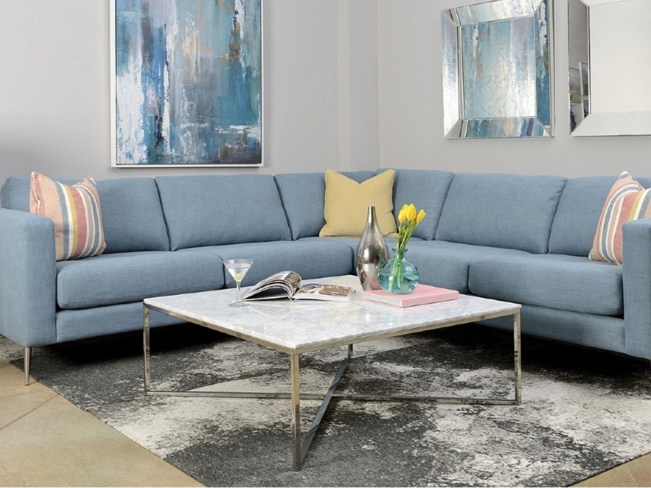 🇨🇦 Custom Fabric Sectional | Calgary Furniture Store