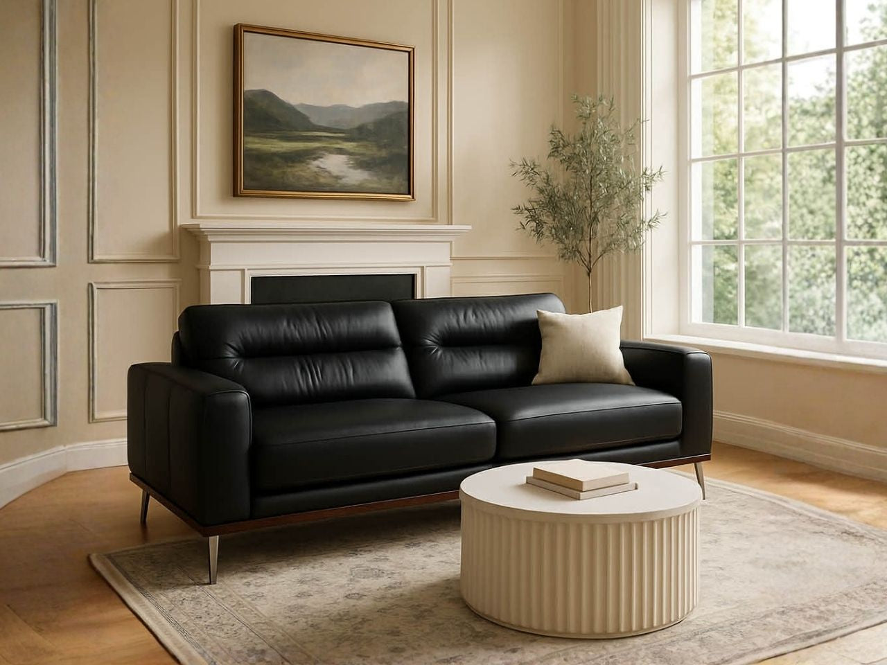 🇨🇦 Custom Leather Sofa | Calgary Furniture Store