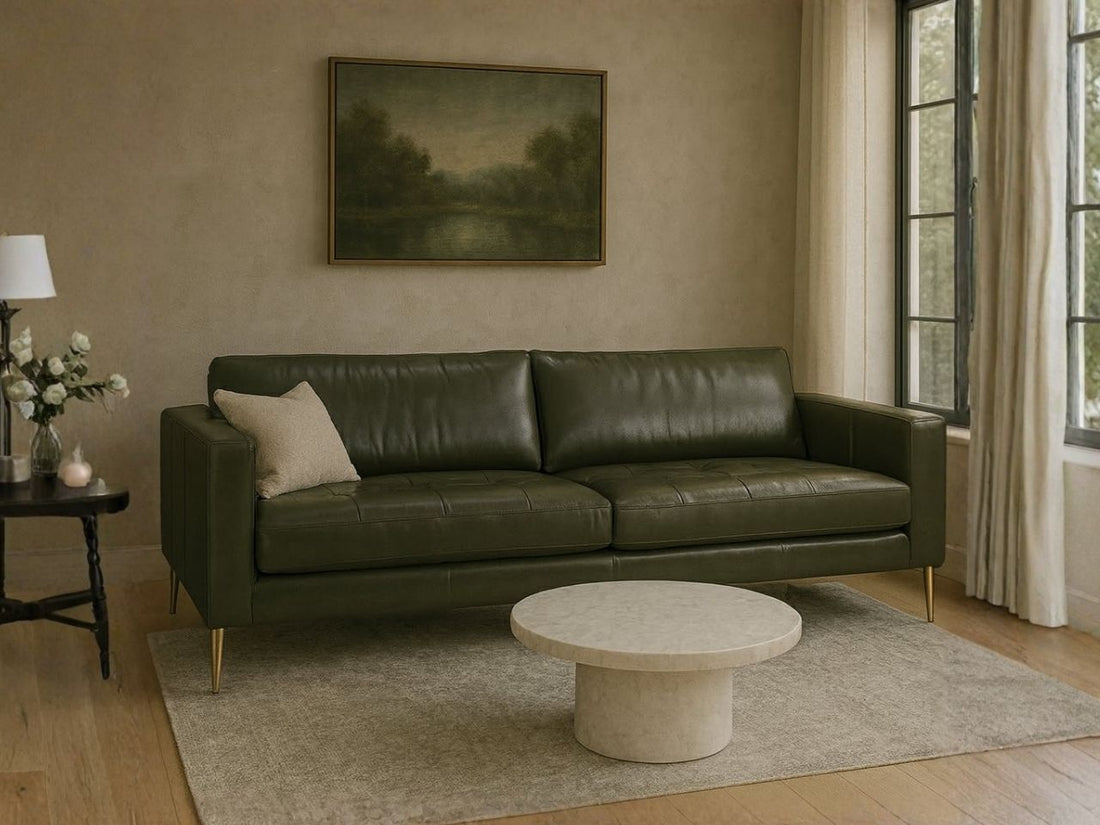 🇨🇦 Custom Leather Sofa | Calgary Furniture Store