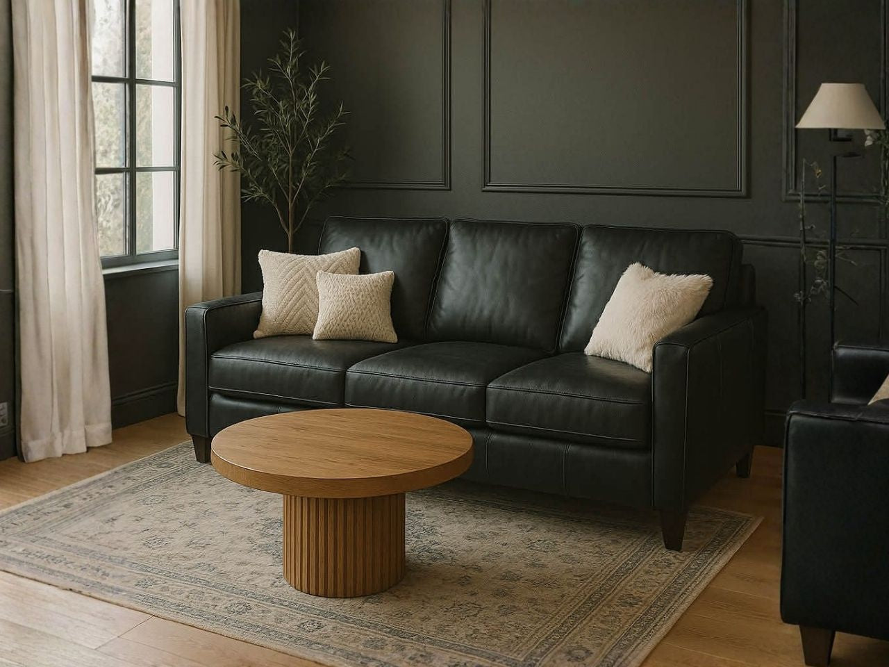 🇨🇦 Custom Top Grain Leather Sofa | Calgary Furniture Store