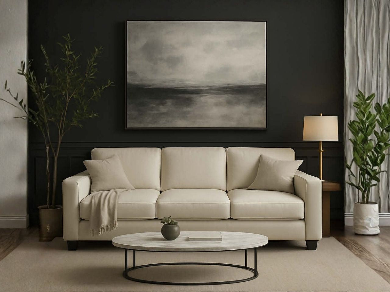 🇨🇦 Custom Top Grain Leather Sofa | Calgary Furniture Store