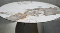FORMA Dining Table with Magellano Ceramic Top and Bronze Base