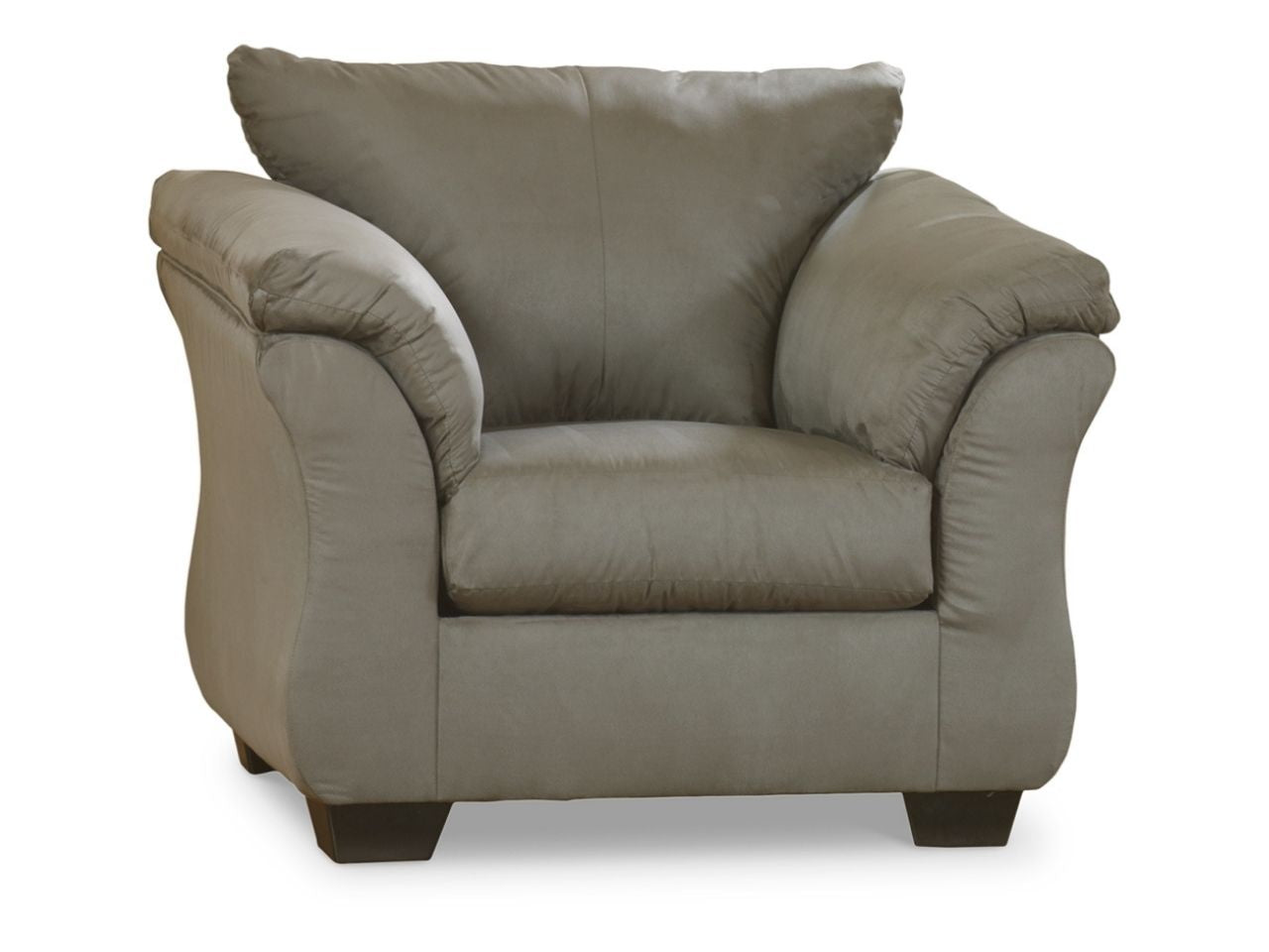 Darcy Contemporary Cobblestone Accent Chair in Calgary in a white background 