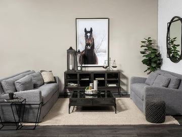 Denly Castlerock Gray Loveseat | Calgary Furniture Store