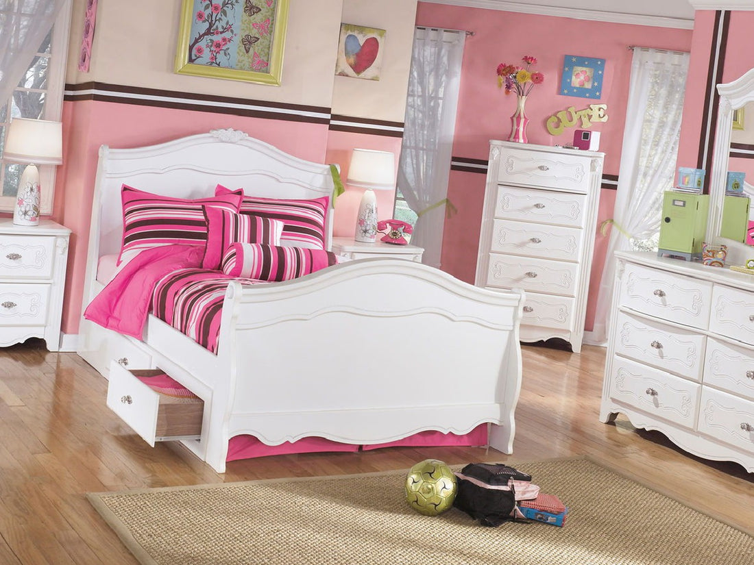 Exquisite Storage Sleigh Bed - Calgary Furniture Store