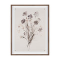 Floral Impressions I by Melody Ducharme a Hand Embellished Framed Print under Glass - Calgary Furniture Store