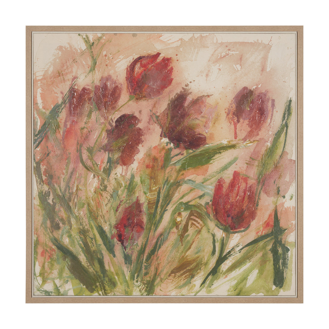 Springs Ritual by Mercana Studio a Hand Embellished Textured Framed Canvas - Calgary Furniture Store