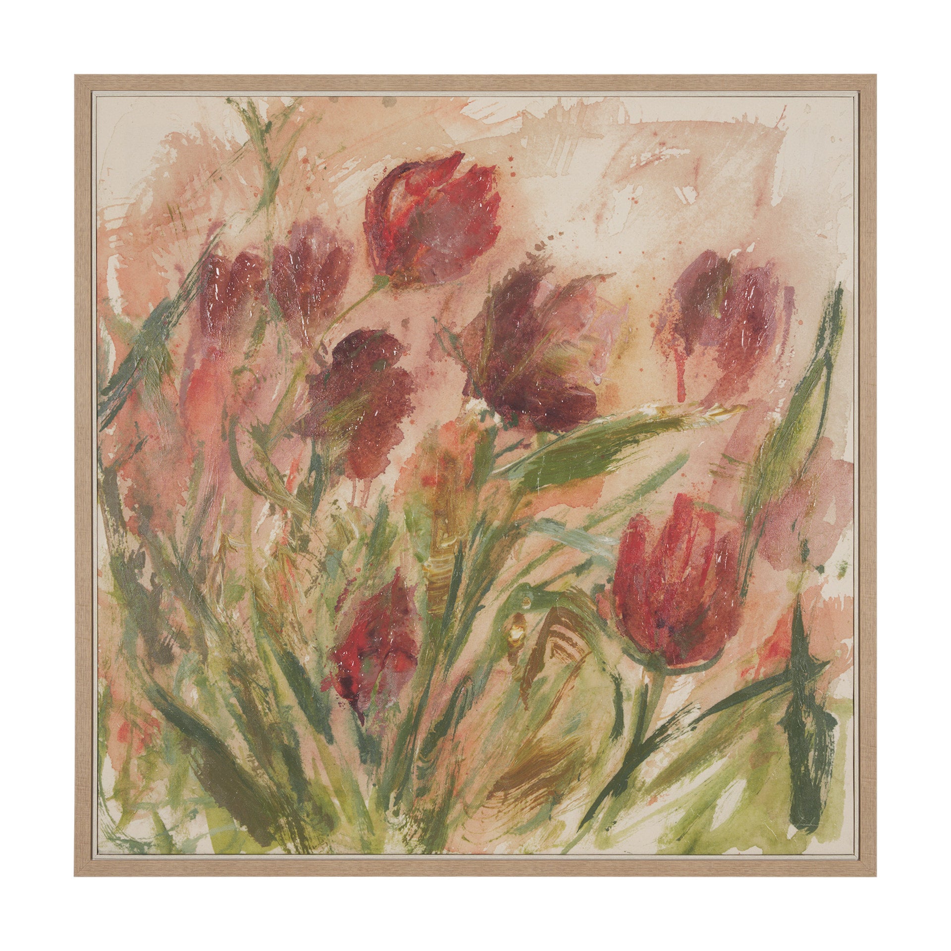 Springs Ritual by Mercana Studio a Hand Embellished Textured Framed Canvas - Calgary Furniture Store
