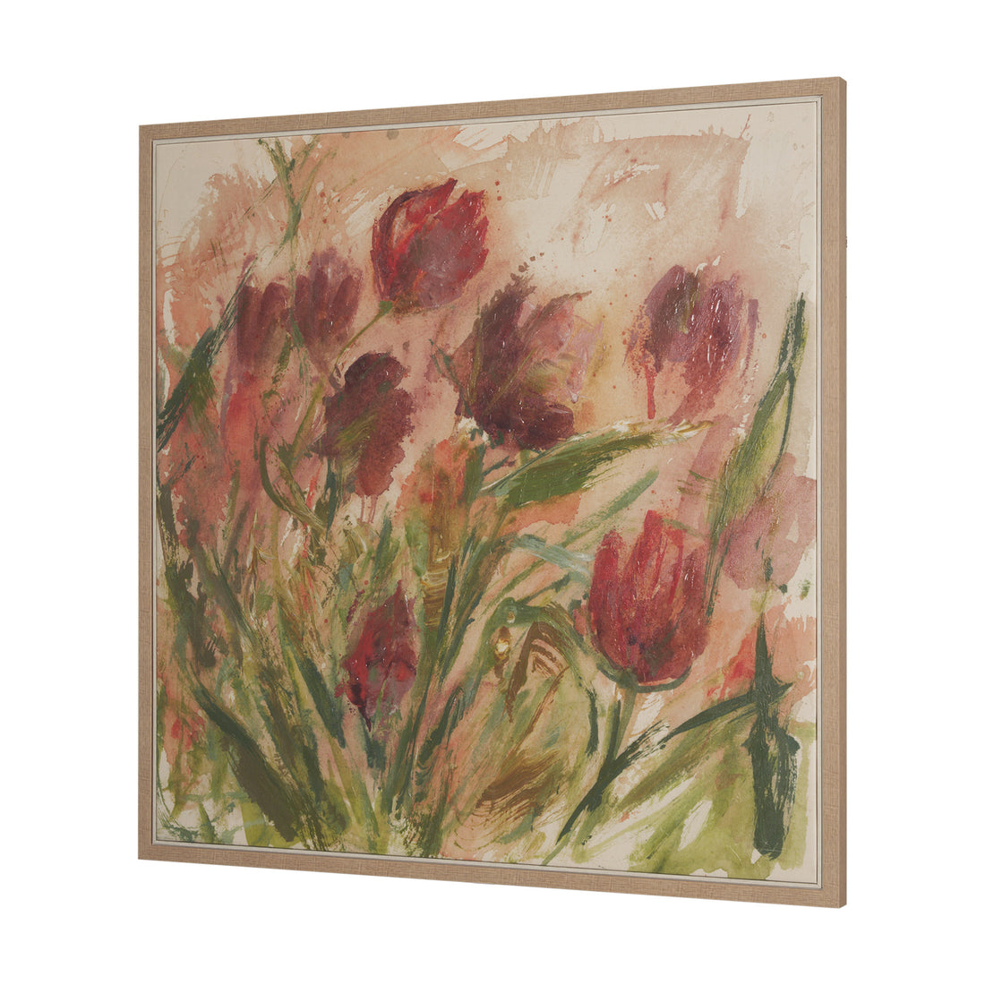 Springs Ritual by Mercana Studio a Hand Embellished Textured Framed Canvas - Calgary Furniture Store