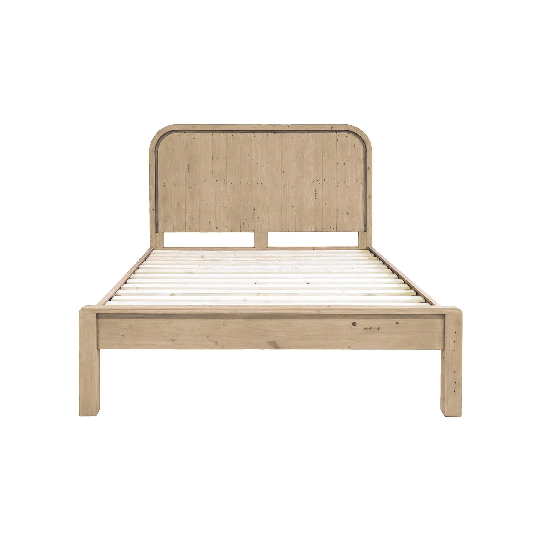 OPERA QUEEN LOW FOOTBOARD BED - SCRUBBED TEAK - Calgary Furniture Store