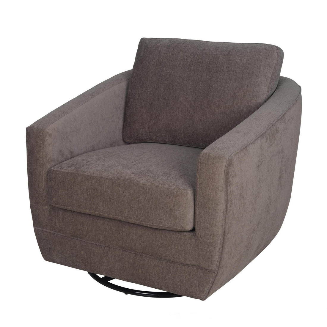 Baltimo Swivel Glider Accent Chair Pecan Brown