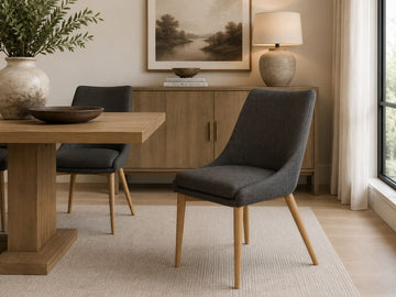 Fritz Dining Chair in Calgary in a dining room setting. 