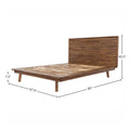 Gia Bed - Warm Pecan Solid Wood - Calgary Furniture Store