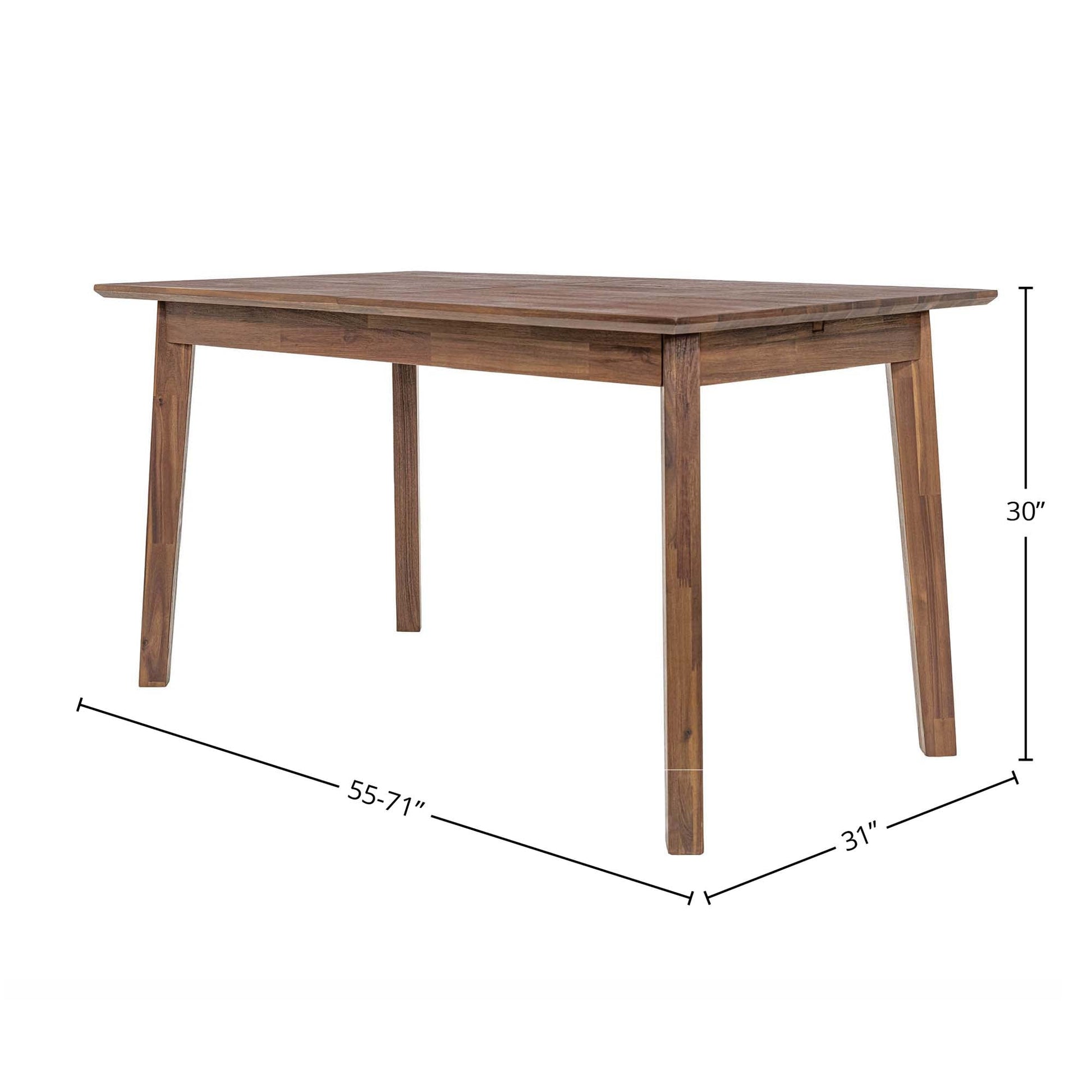 Gia Small Extension Dining Table 140–180 cm Warm Pecan