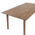 Gia Warm Pecan Extension Dining Table 71/102 Inch Solid Wood