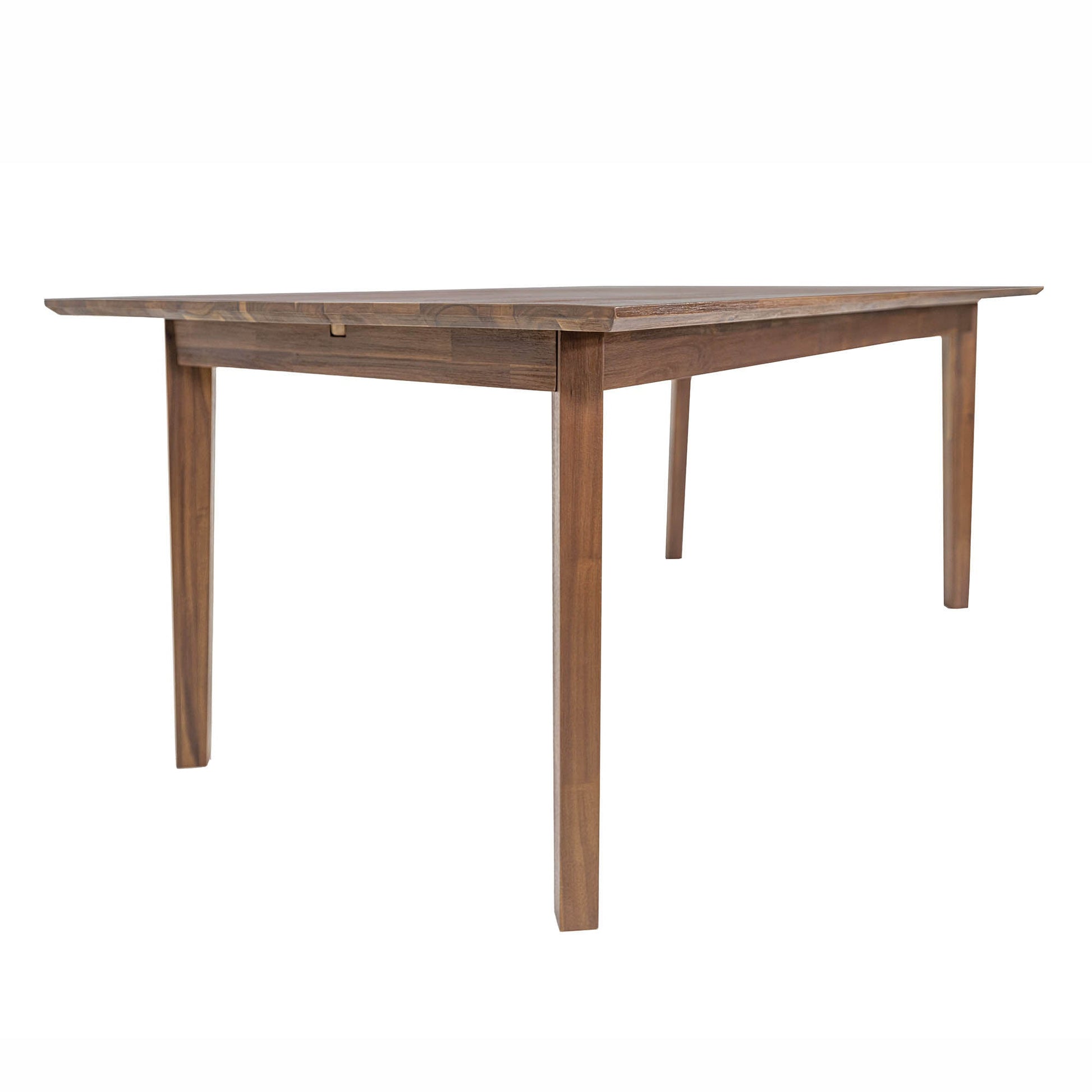 Gia Warm Pecan Extension Dining Table 71/102 Inch Solid Wood
