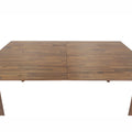 Gia Warm Pecan Extension Dining Table 71/102 Inch Solid Wood