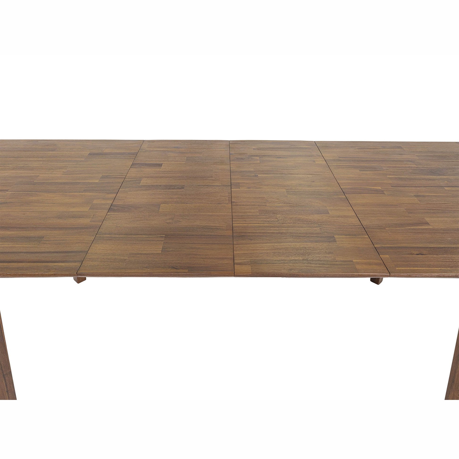 Gia Warm Pecan Extension Dining Table 71/102 Inch Solid Wood