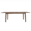 Gia Warm Pecan Extension Dining Table 71/102 Inch Solid Wood