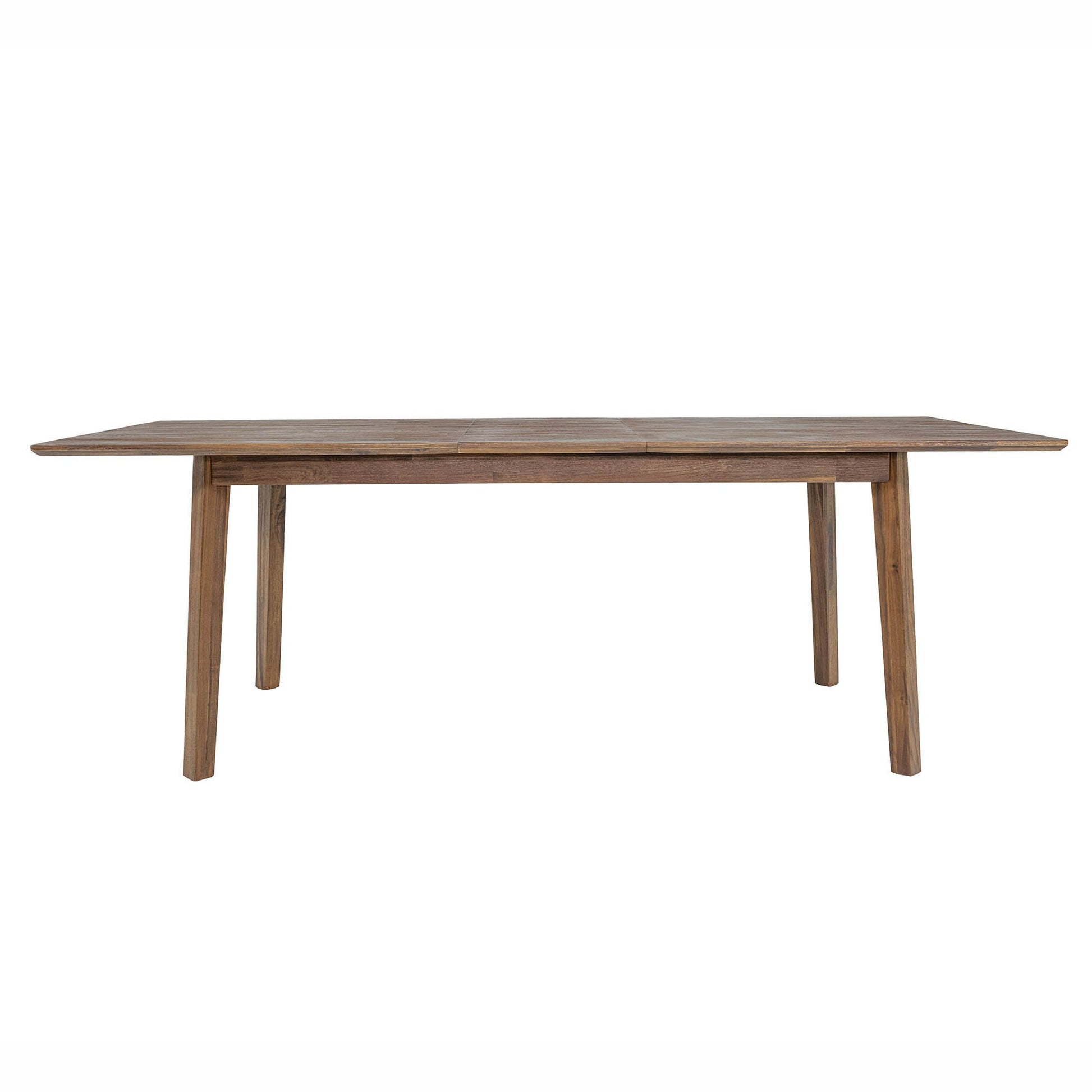 Gia Warm Pecan Extension Dining Table 71/102 Inch Solid Wood