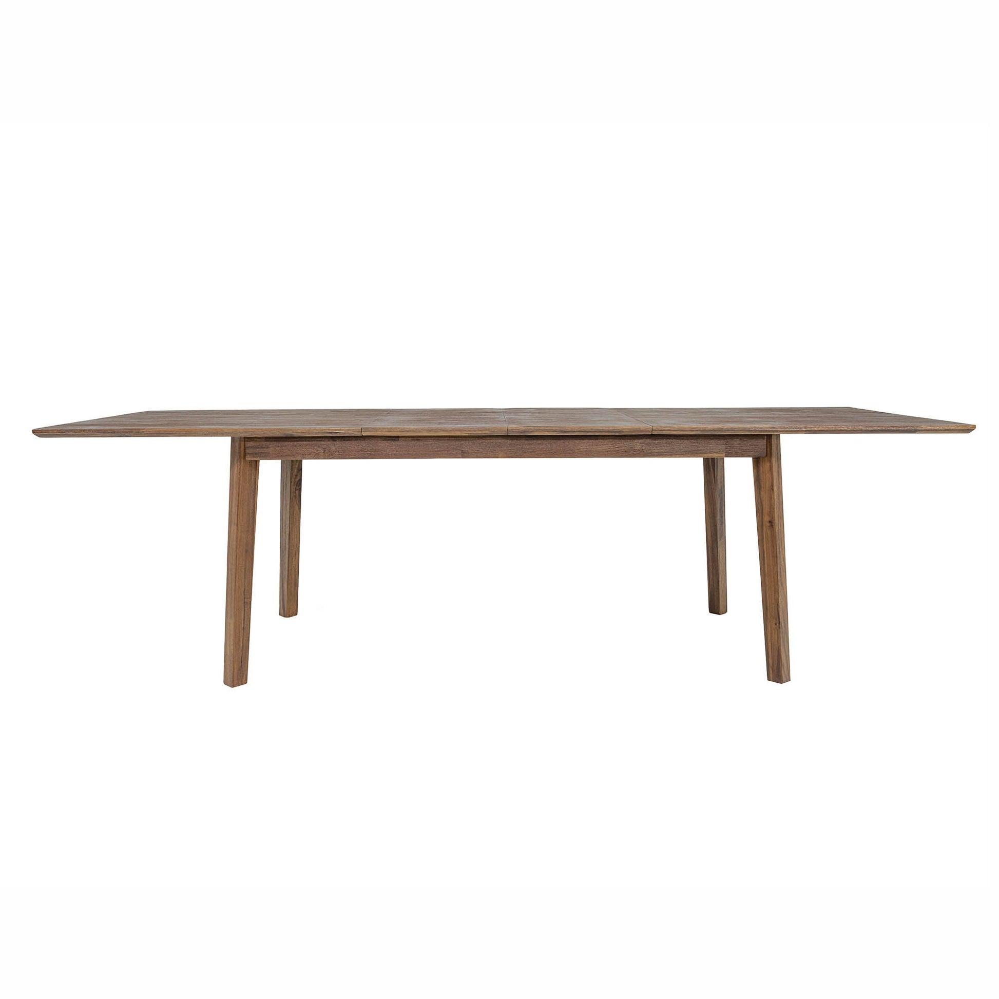 Gia Warm Pecan Extension Dining Table 71/102 Inch Solid Wood