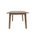 Gia Warm Pecan Extension Dining Table 71/102 Inch Solid Wood