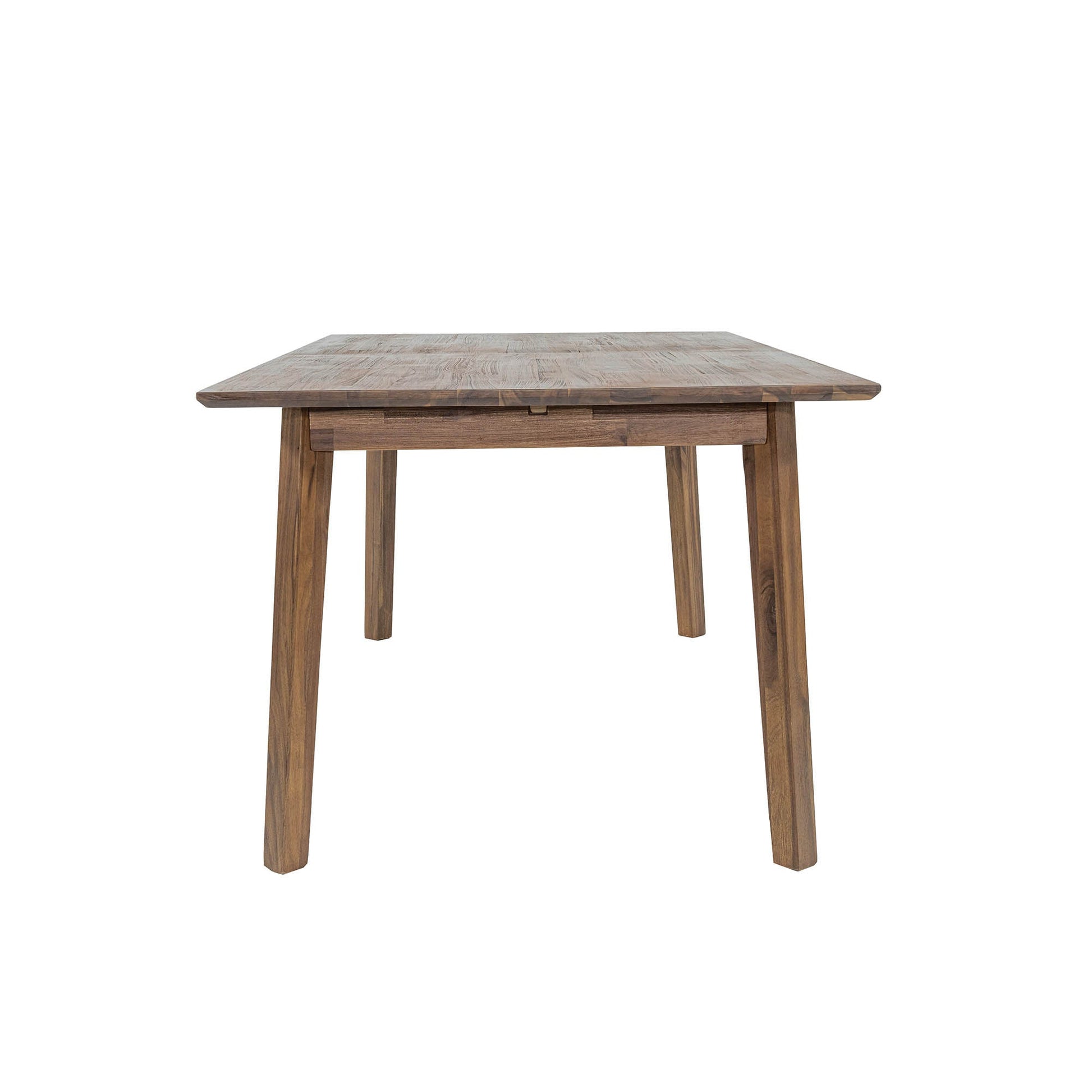Gia Warm Pecan Extension Dining Table 71/102 Inch Solid Wood