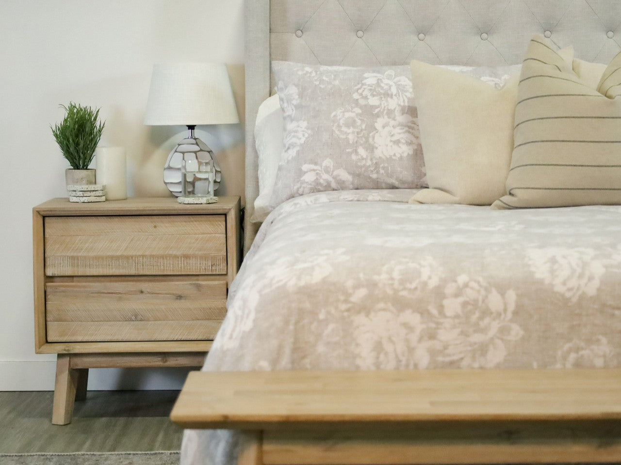 Gia Two Drawer Nightstand | Calgary Furniture Store