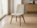 Gia Sand Dining Chair in a dining room setting. 