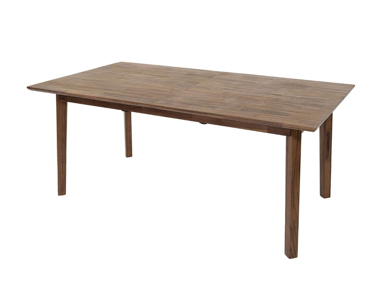 Gia Warm Pecan Extension Dining Table 71/102 Inch Solid Wood