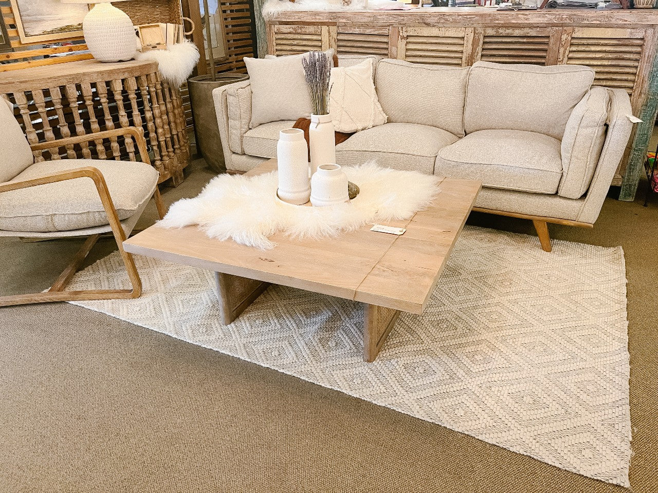 Grier Coffee Table - Light Wood | Calgary Furniture Store