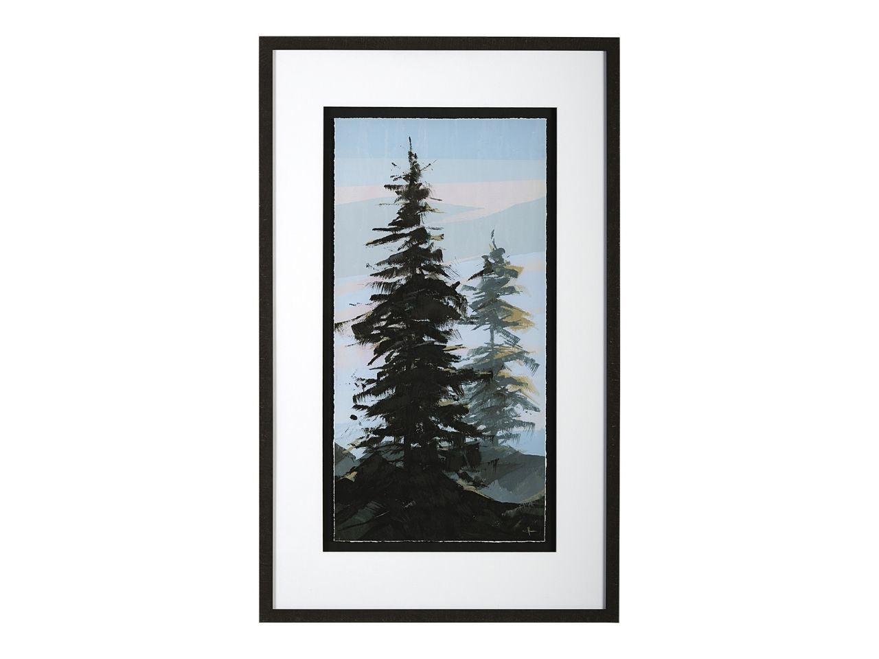 Guardian Framed Art Print by Jonathan Klassen Hand-Embellished Matted in Calgary in a white background