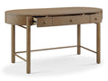 Hadleigh Brown Oval Writing Desk - Calgary Furniture Store