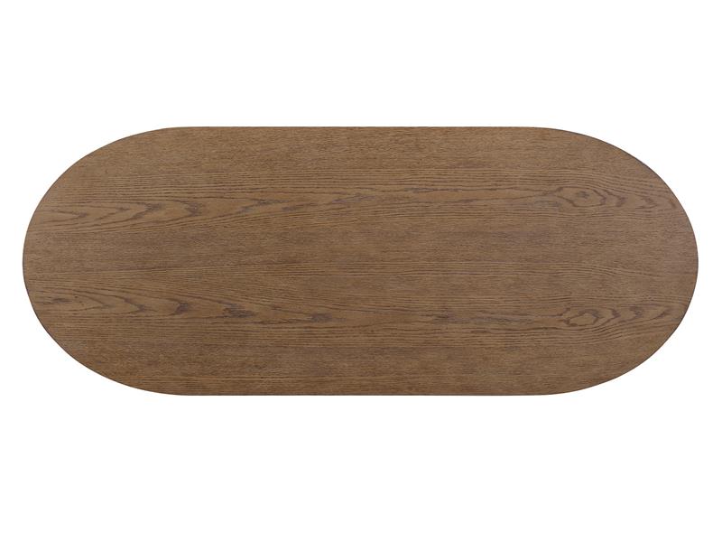 Hadleigh Brown Oval Writing Desk - Calgary Furniture Store