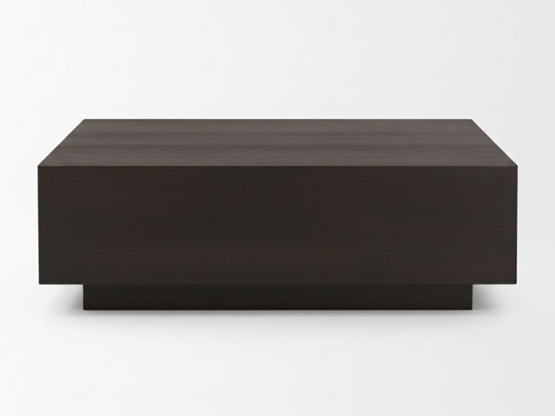 Hayden Coffee Table - Dark Brown - Rectangular in a white background - Calgary Furniture Store