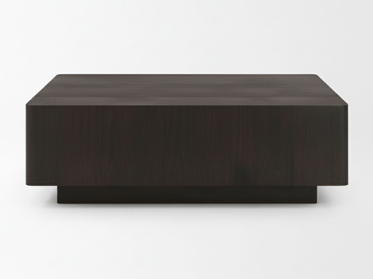 Hayden Dark Brown Wood Rectangular Coffee Table in Calgary in a white background
