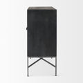 Hogarth Accent Cabinet - Dark Wood - Calgary Furniture Store