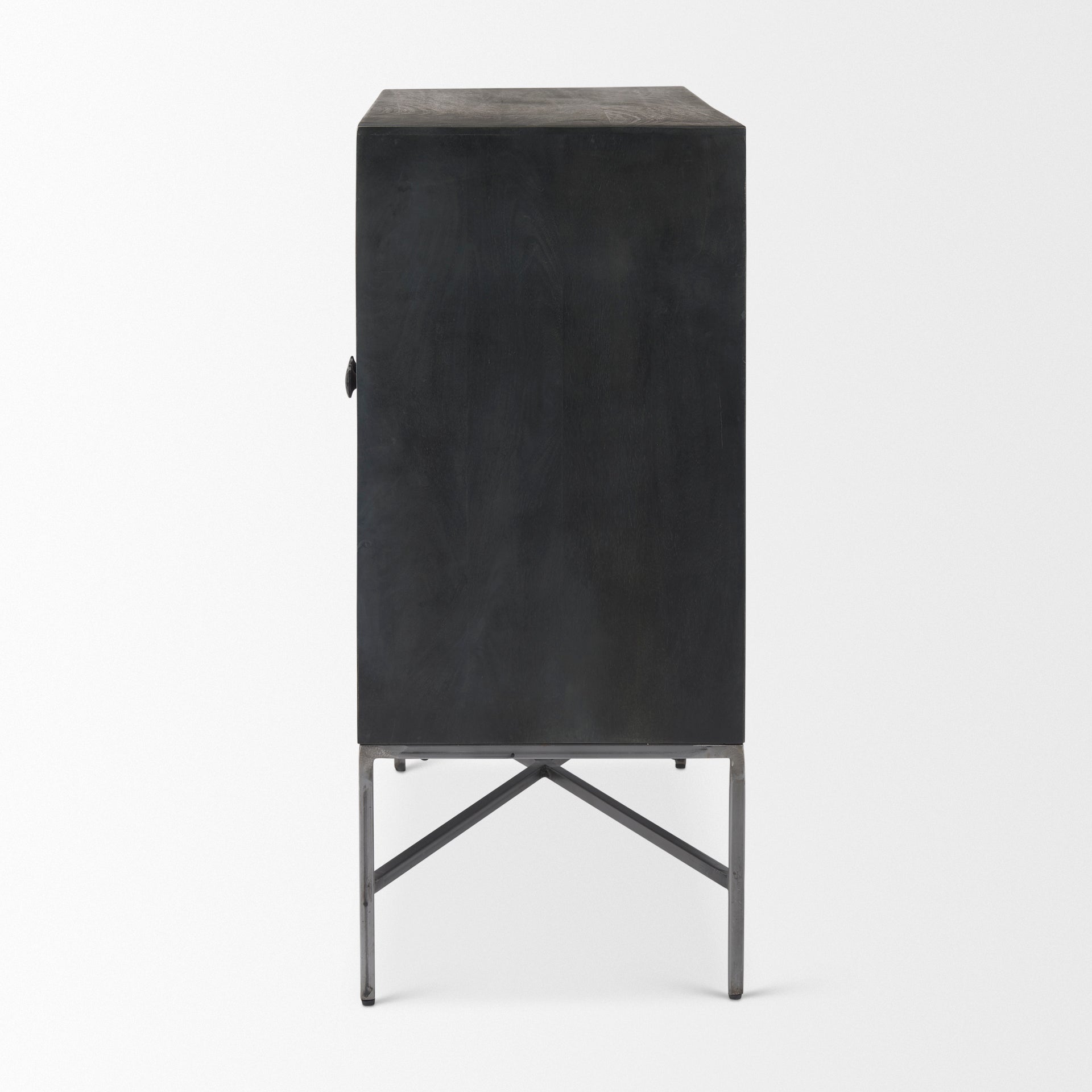 Hogarth Accent Cabinet - Dark Wood - Calgary Furniture Store