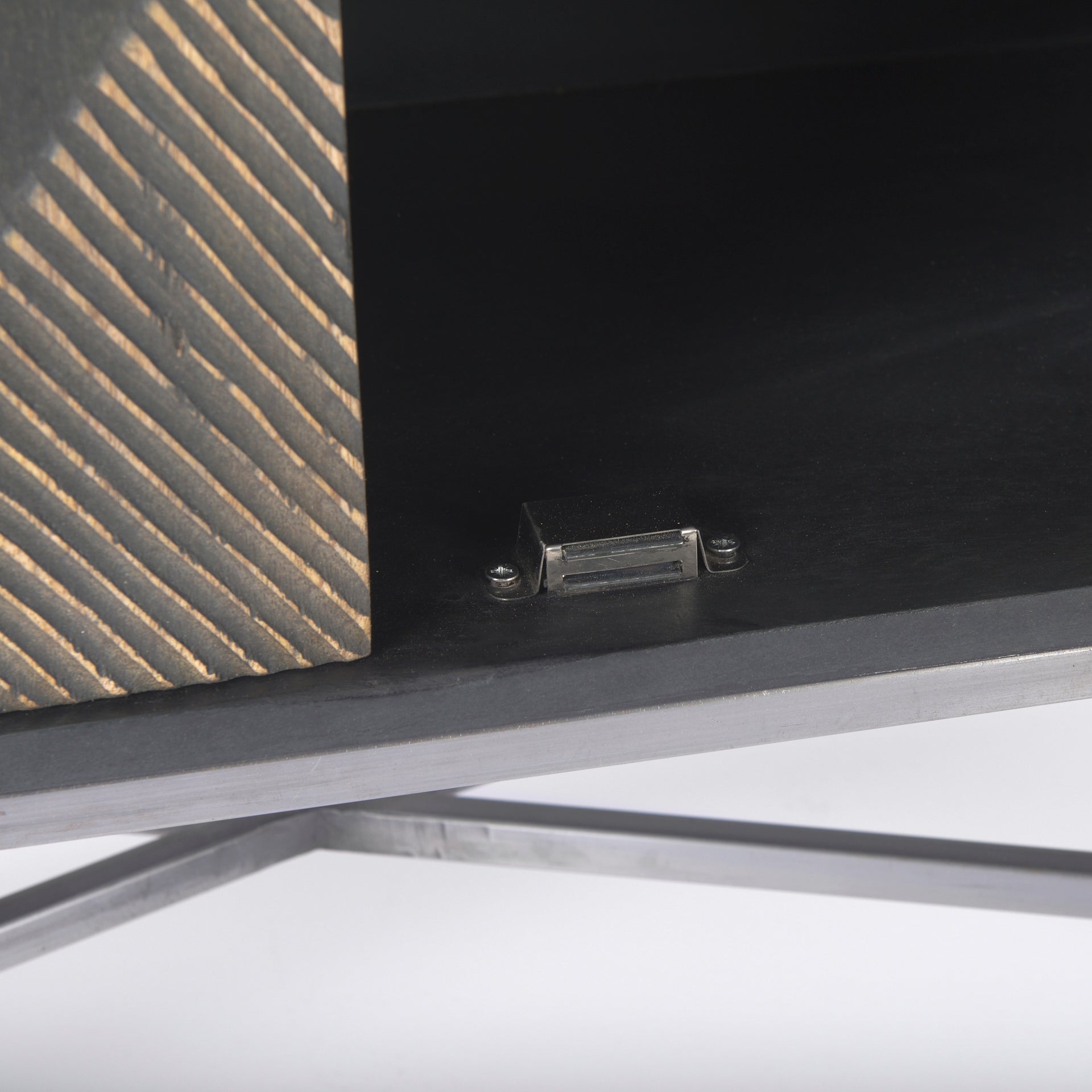 Hogarth Accent Cabinet - Dark Wood - Calgary Furniture Store