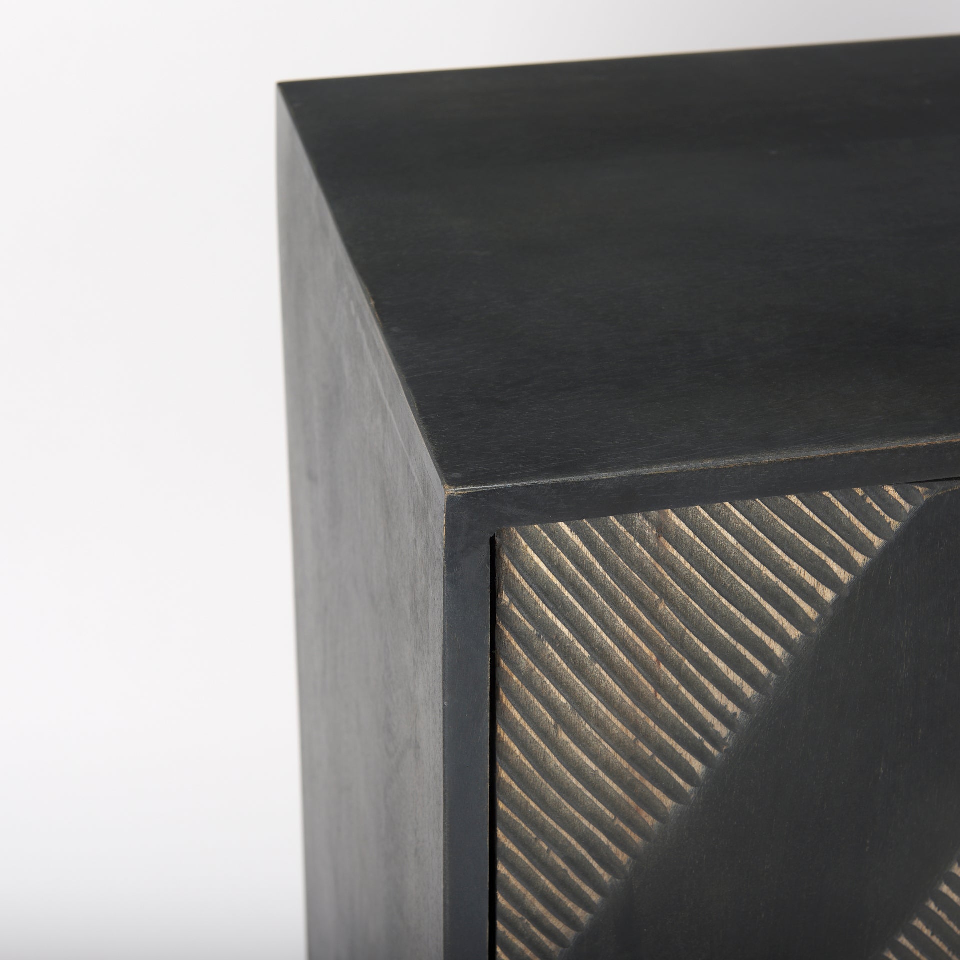 Hogarth Accent Cabinet - Dark Wood - Calgary Furniture Store
