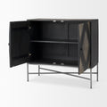 Hogarth Accent Cabinet - Dark Wood - Calgary Furniture Store