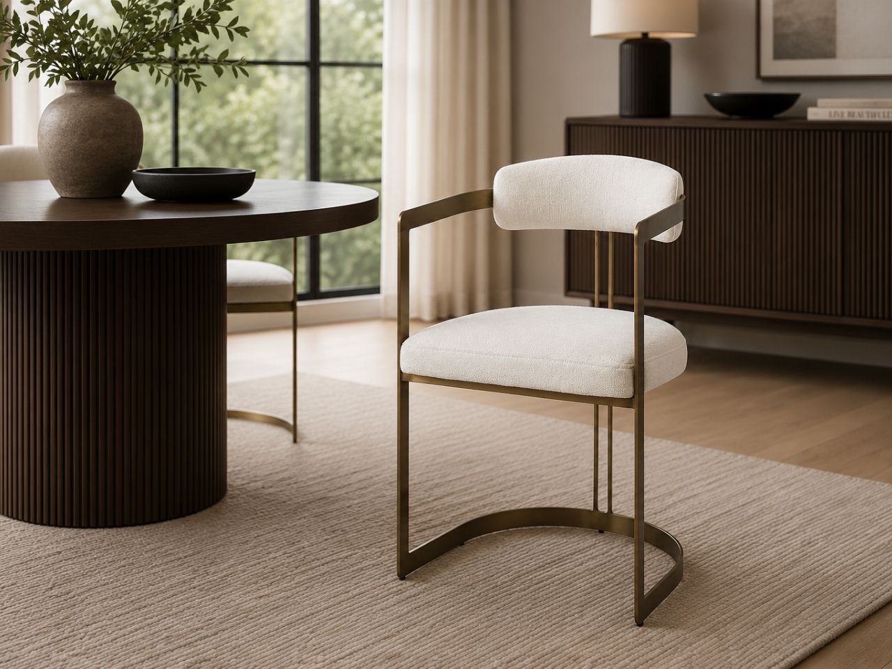 Hollyfield Dining Chair in a dining room setting. 