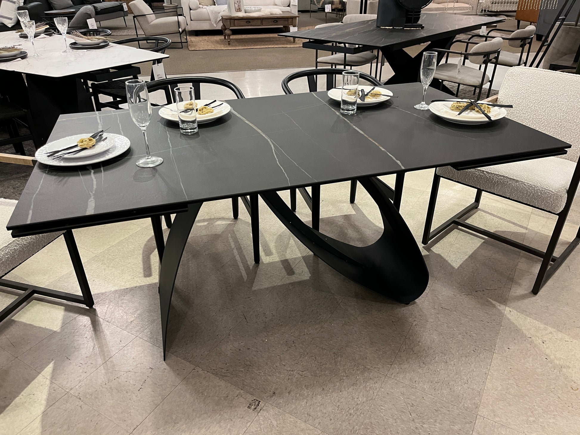 Signature 95" Safari Ext. Dining Table - Calgary Furniture Store