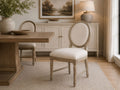 Interlude Dining Chair in a dining room setting. 