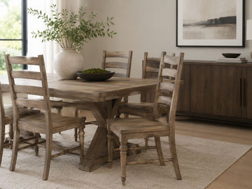 Interlude Ladder Back Chair in a dining room setting. 